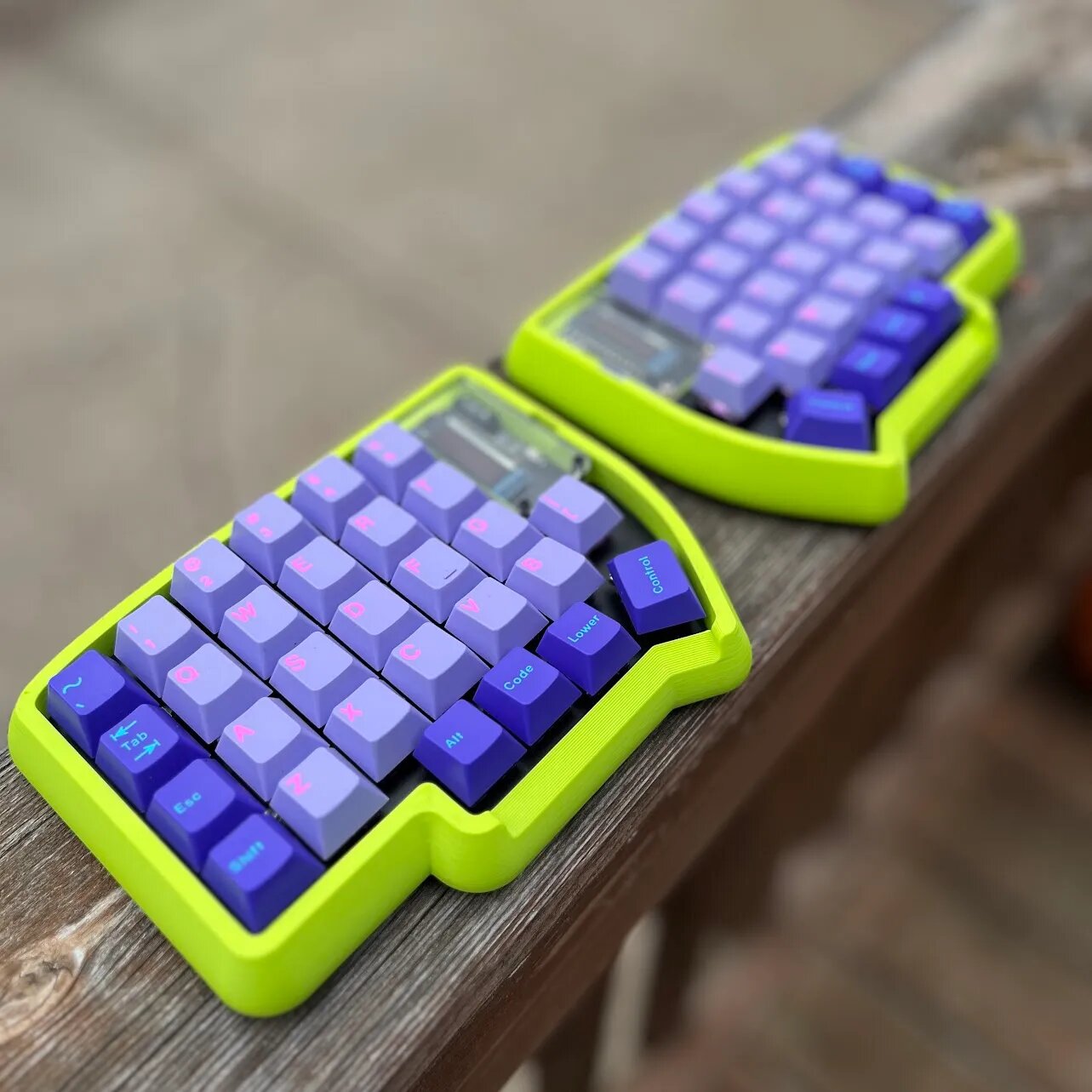 Lily58 Keyboard High Profile Case Кейс, корпус для сплит клавиатуры (Прозрачный)