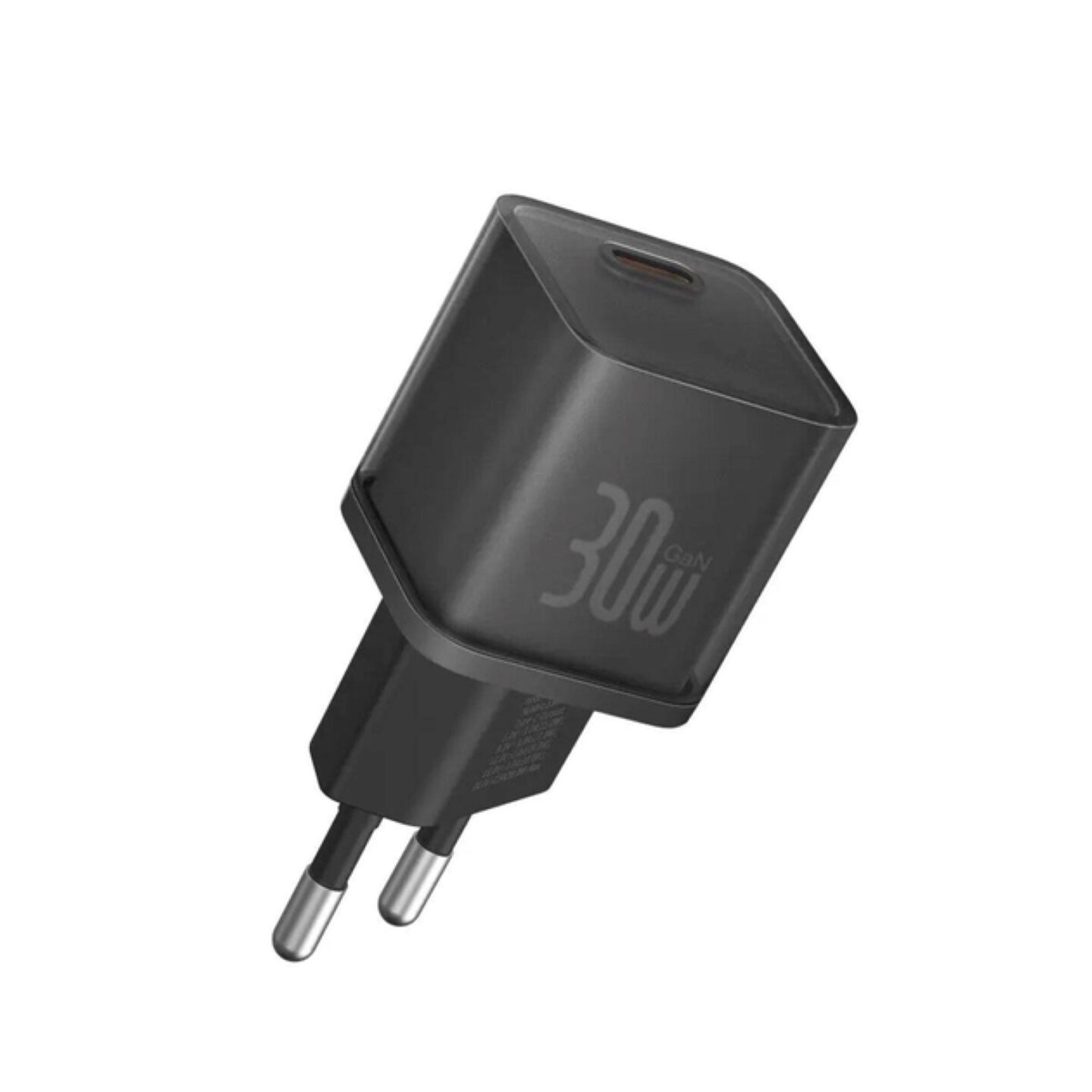 Сетевое зарядное устройство Baseus GaN5S Fast Charger 1C 30W EU Cluster Black — фото 1
