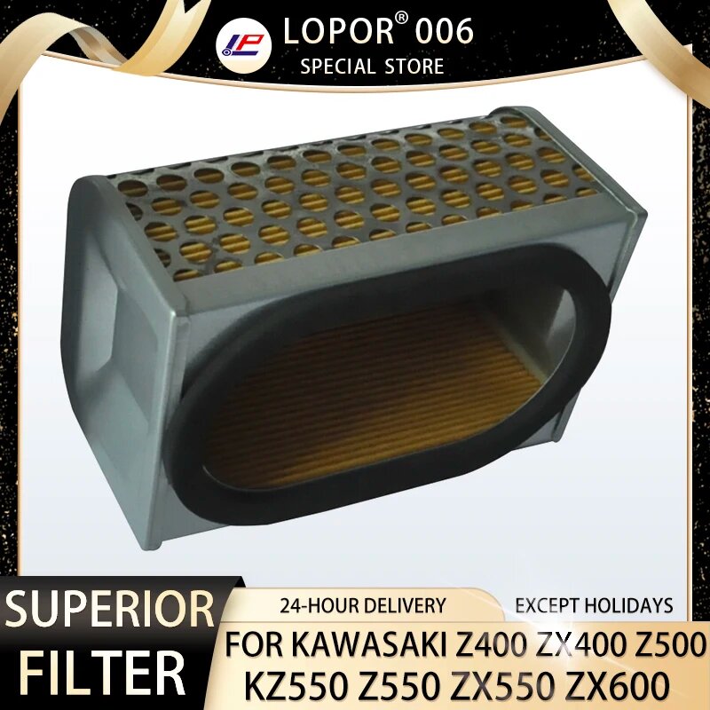 Воздушный фильтр Lopor для мотоцикла KAWASAKI 400 500 550 600 CC Z400 KZ400 ZX400 Z500 Z550 GT550 ZX550 GPZ550 ZX600 GPZ600R