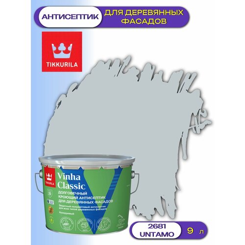 фото Кроющий антисептик / краска для деревянных фасадов tikkurila vinha classic (9л) 2681 untamo