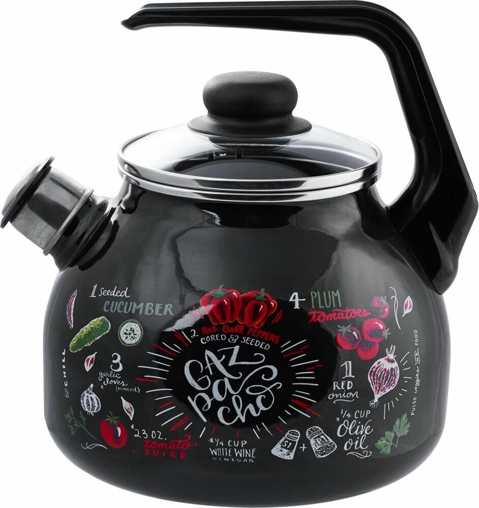 Чайник для плиты 4с209я Gazpacho эмал 3,0л со свистком