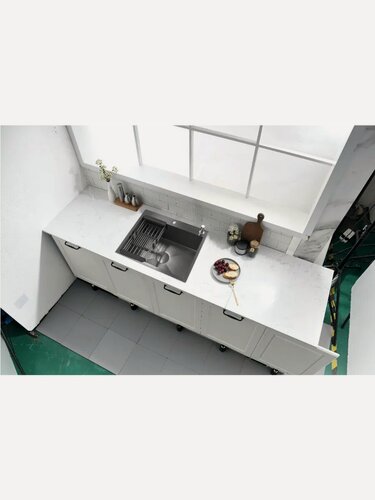 Изображение товара Мойка для кухни многофункциональная "CASCADE-S", нержавеющая сталь, 500х500х230 мм