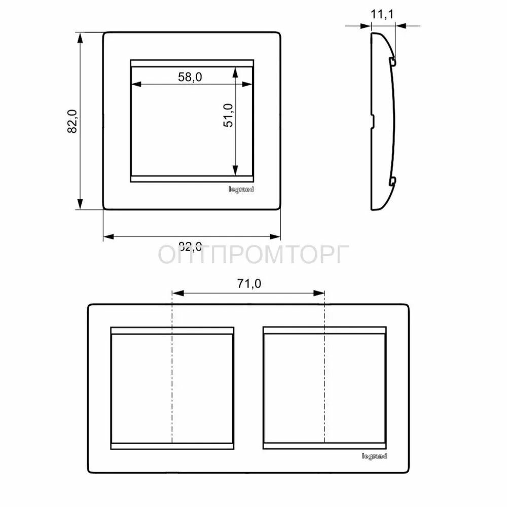 Рамка 1 пост слоновая кость VALENA Legrand 774351 — фото 1