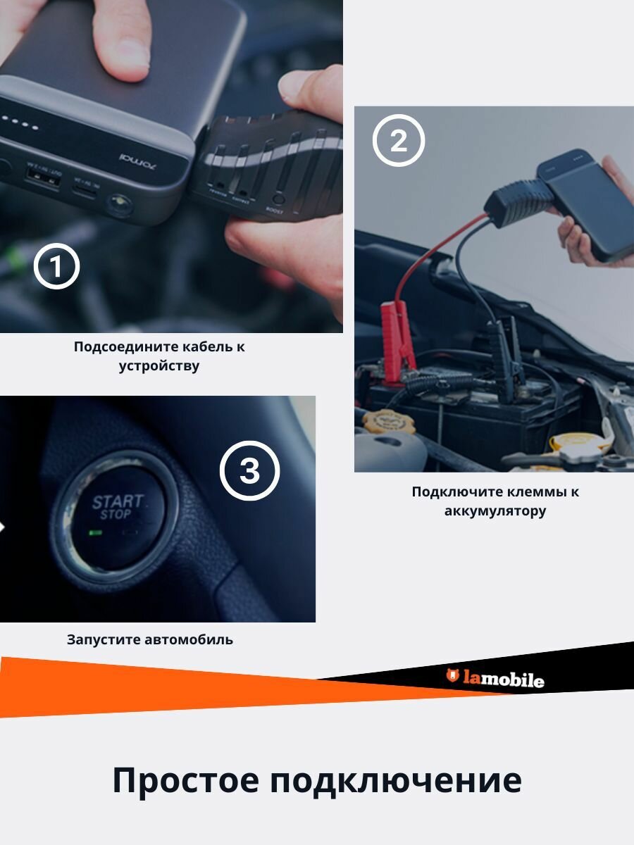 Пуско-зарядное устройство 70mai Jump Starter Midrive PS01 — фото 1