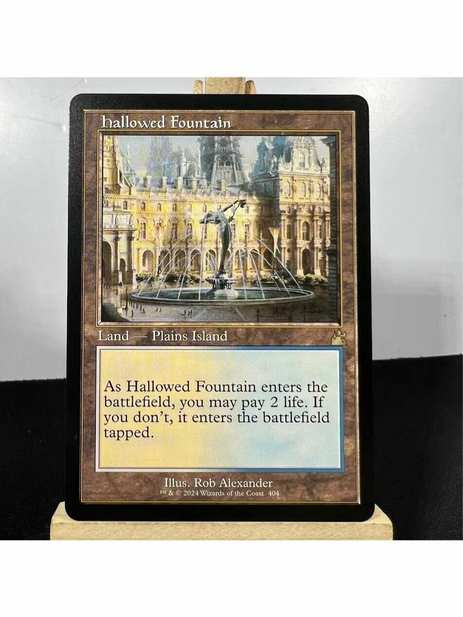 Эксклюзив Magic: Guru Lands полный набор, Hallowed Fountain Russian, Grim Monolith Chinese + 40 раритетов + чехол в подарок
