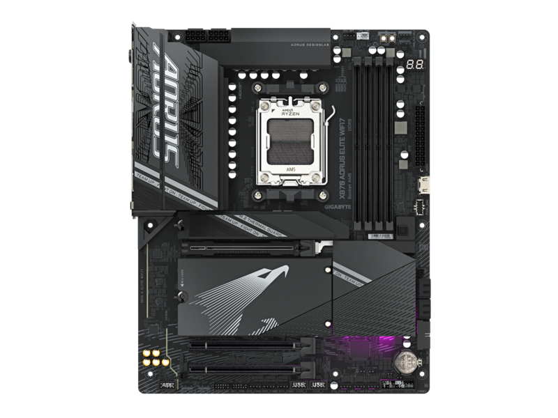 Материнская плата X870 A ELITE WIFI7 SocketAM5 AMD X870 4xDDR5 ATX AC`97 8ch(7.1) 2.5Gg RAID+HDMI — фото 1