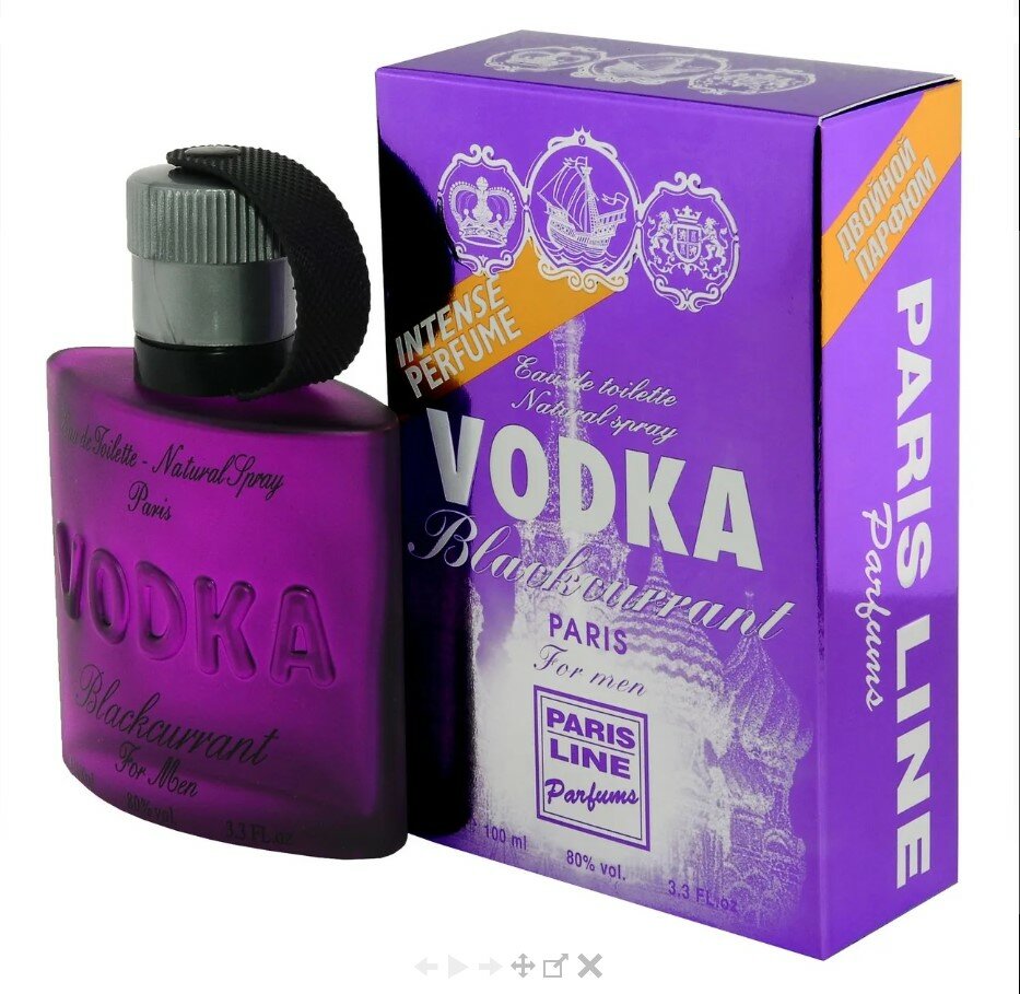 Paris Line Parfums "Vodka "Blackcurrant" туалетная вода мужская 100 мл