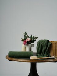 Полотенце банное Ночь Нежна 70х140 см цвет милитари, полотенце махровое