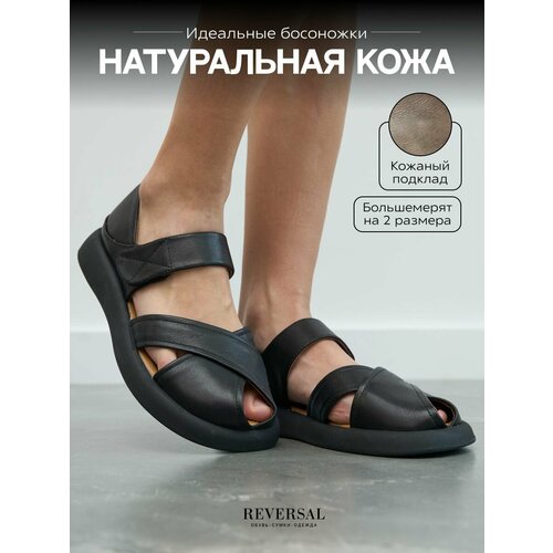 фото Босоножки reversal, размер 37, черный