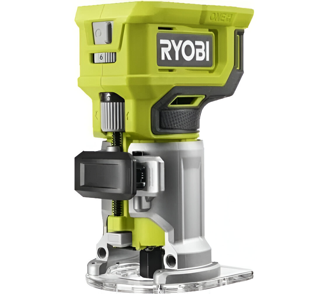 Кромочный фрезер Ryobi 18В RTR18-0 5133005654, без АКБ иЗУ, зеленый