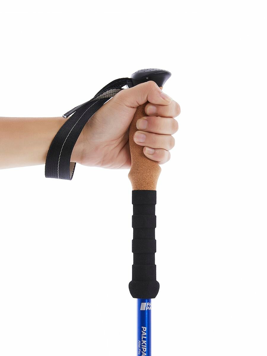 Палки треккинговые для гор и походов PALKIPALKI Altai Pro, авиационный алюминий 7075, телескопические, 63 - 135 см — фото 1