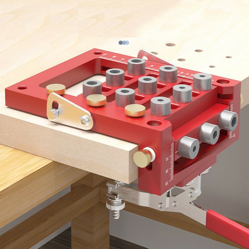 Изображение OZ-SASH Набор направляющих для сверления отверстий Multi Punching Locator 3-in-1 для мебельных петель