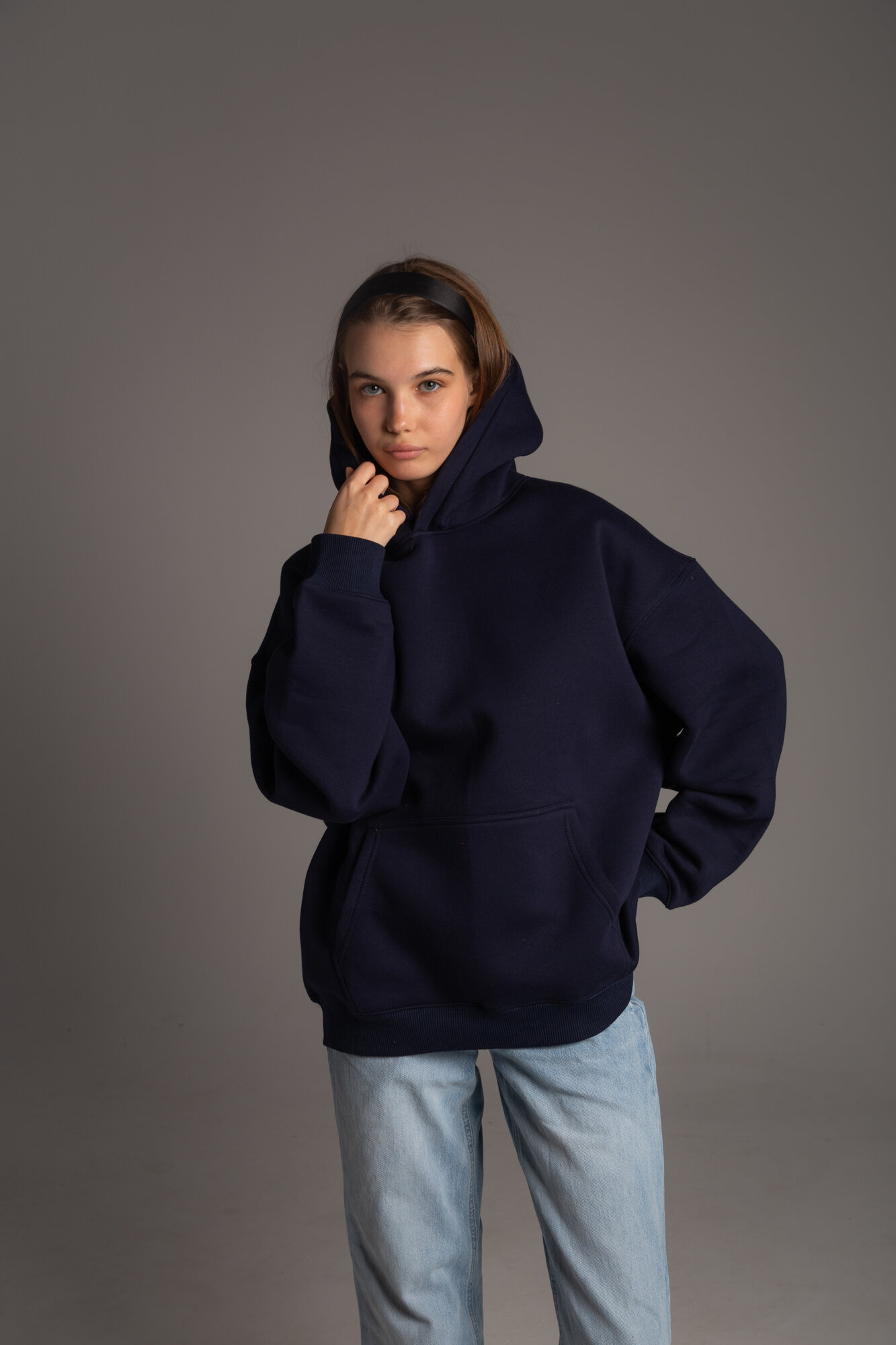 Худи Arcobaleno Толстовка худи, размер L, , синий — фото 1