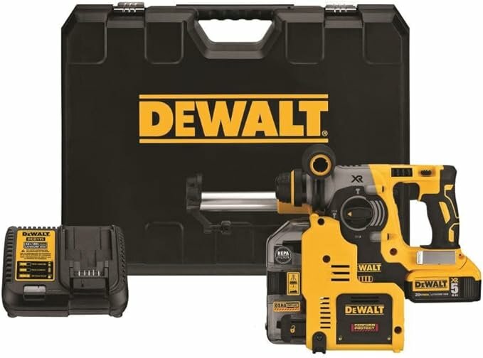 Перфоратор DEWALT DCH 273P2 DHO (+ АКБ 5 Ач 2 шт пылесос кейс) из США