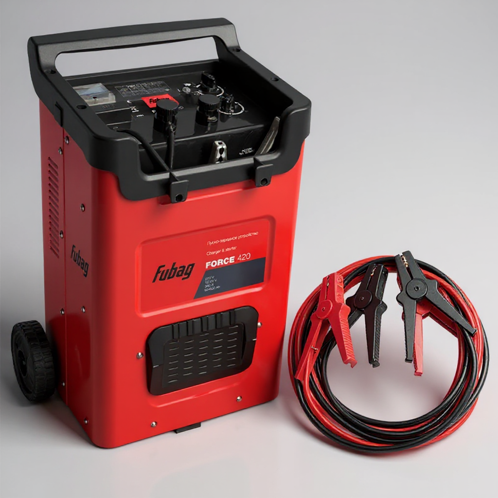 Набор автомобилиста Fubag: пуско-зарядное устройство FORCE 420 + кабель для зарядки аккумулятора