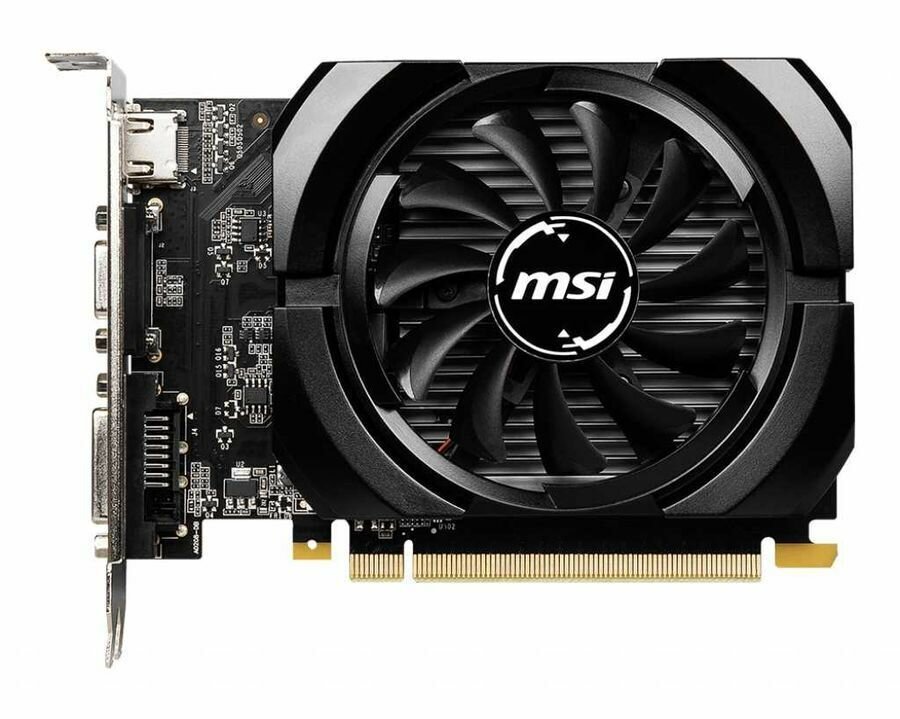 Видеокарта MSI GeForce GT 730 N730K-4GD3/OCV1 (N730K-4GD3/OCV1) - PCI-E 2.0, 4 ГБ, GDDR3, 64 бит, HDMI, DVI, GPU 1006 МГц