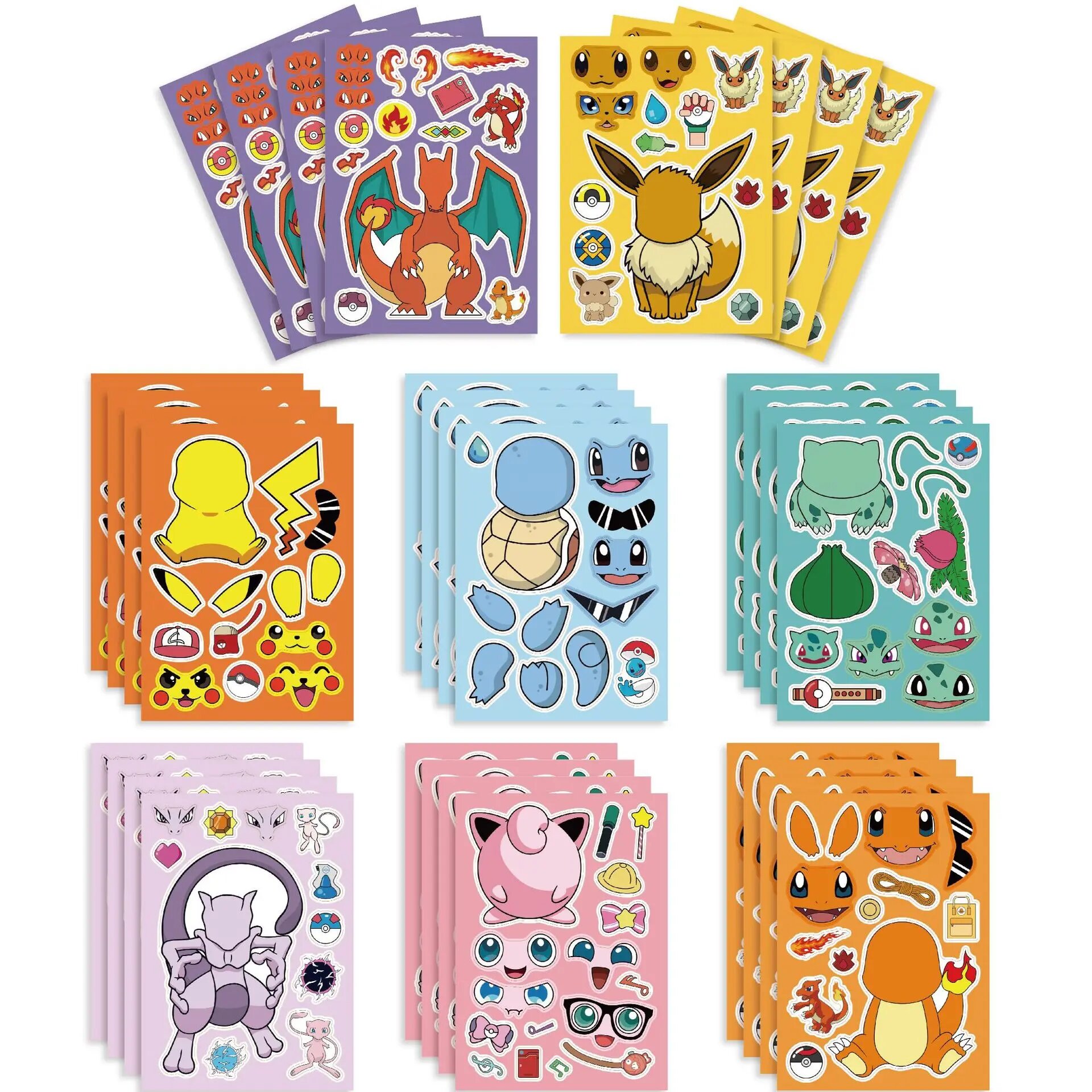 Набор посуды Pokemon PokeBall 8pcs Stickers