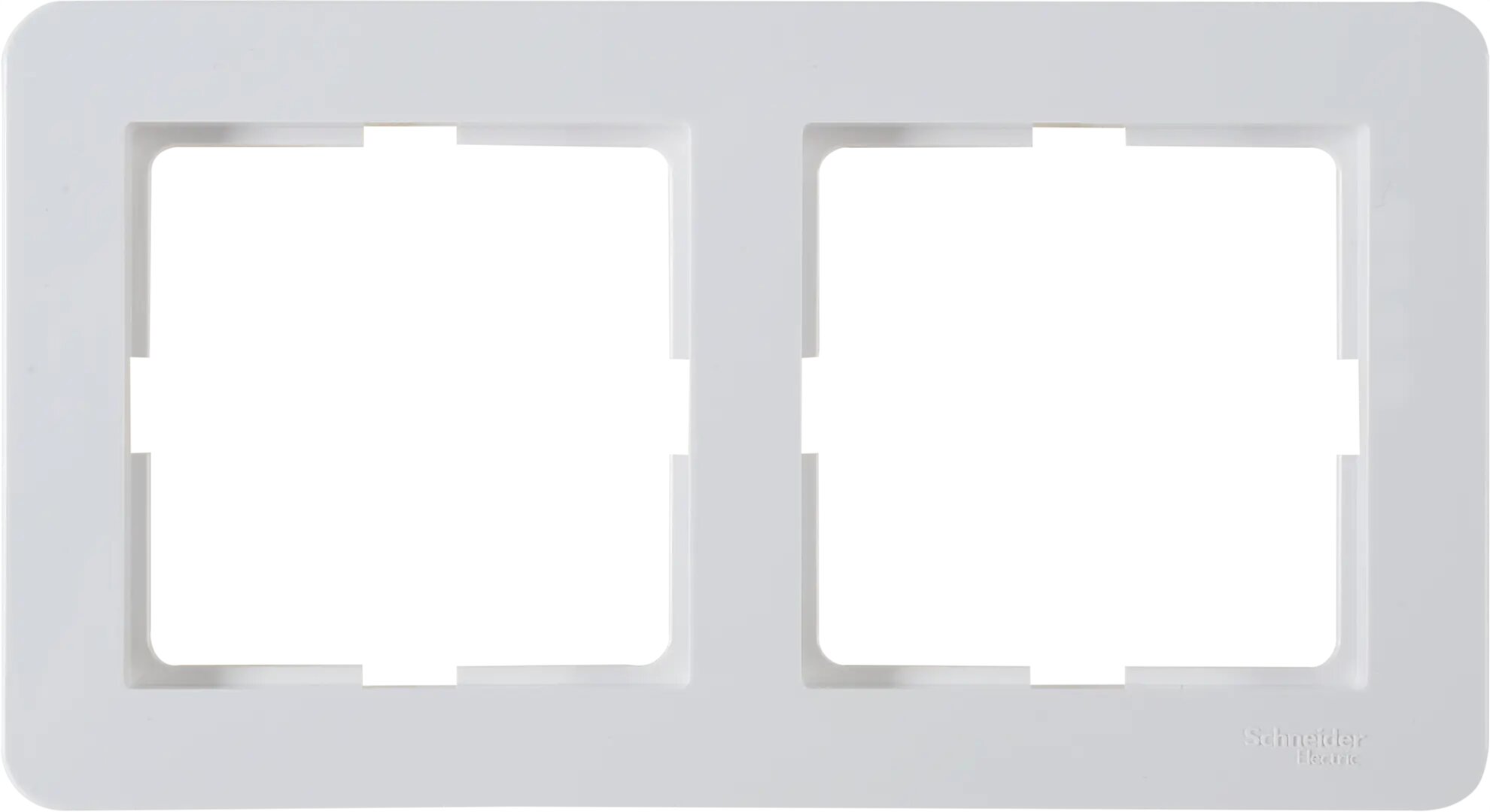 Рамка для розеток и выключателей Systeme Electric W59 Deco 2 поста цвет белый