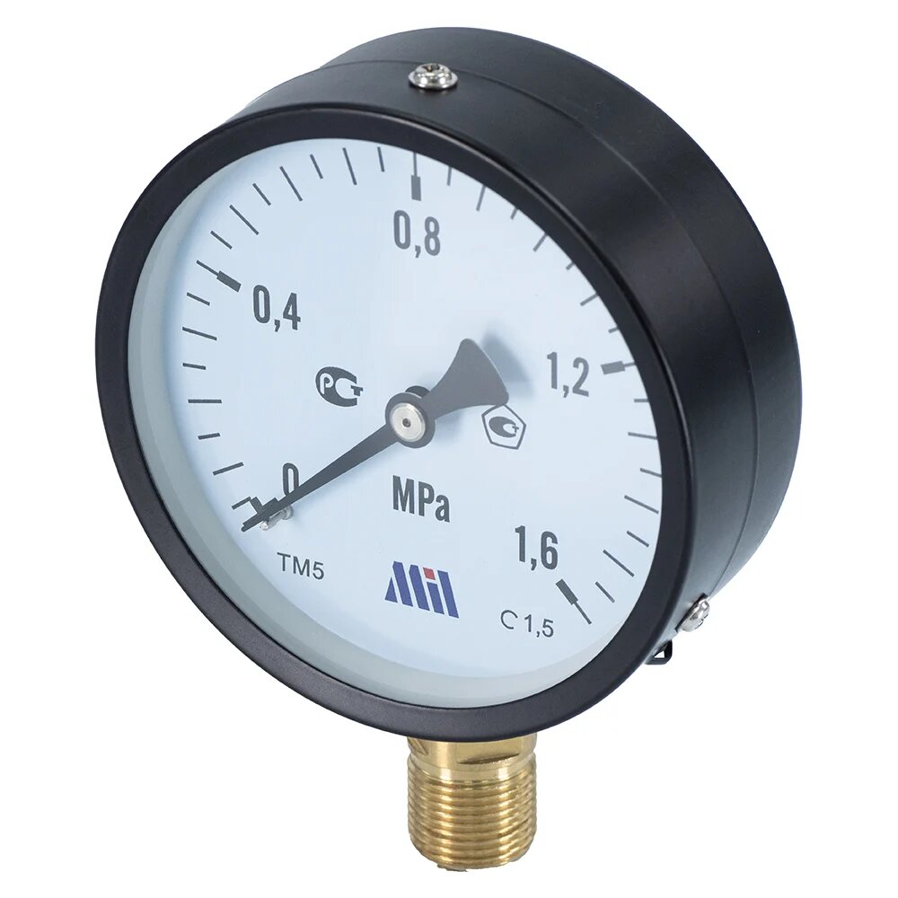 Millennium Вертикальный манометр Д100 1/2" 16 бар MVML1216100