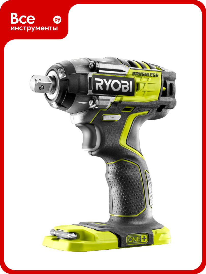 Бесщеточный аккумуляторный ударный гайковерт Ryobi ONE+ R18iW7-0 5133004220