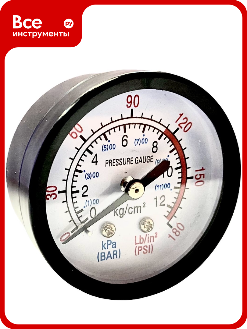 Манометр для компрессора 50 мм 1/4 Pegas pneumatic 4802