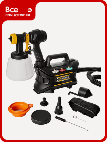 Изображение товара Краскопульт электрический TECMASTER T 1000 DIY с комплектом металлических форсунок 1231000
