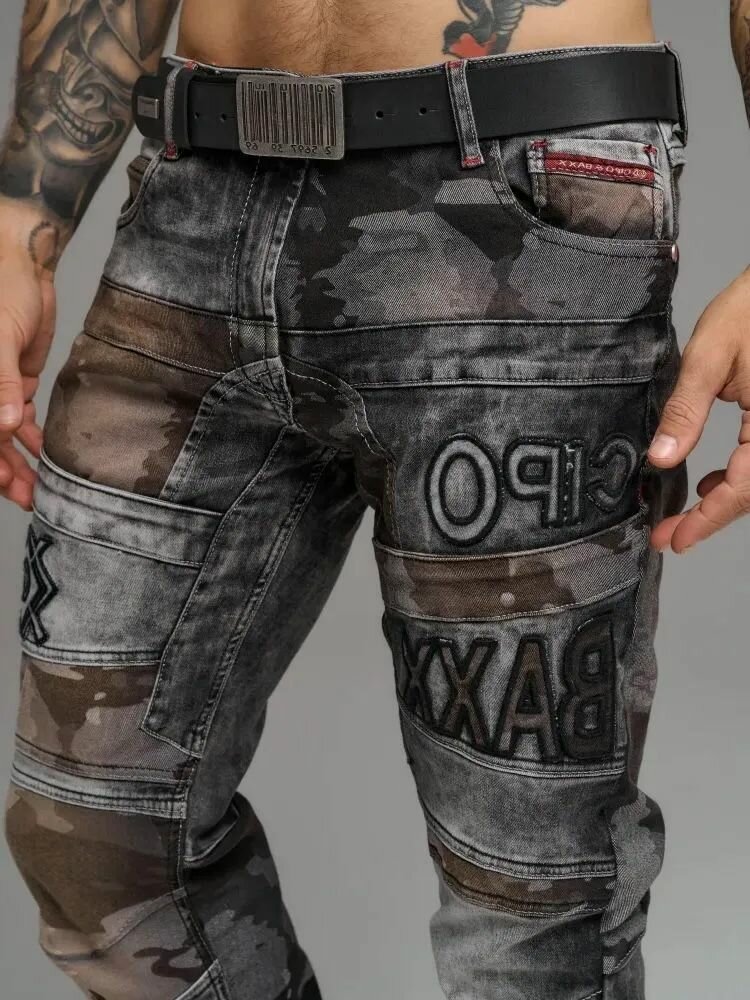 Джинсы Cipo & Baxx, размер L32-W32, черный — фото 1