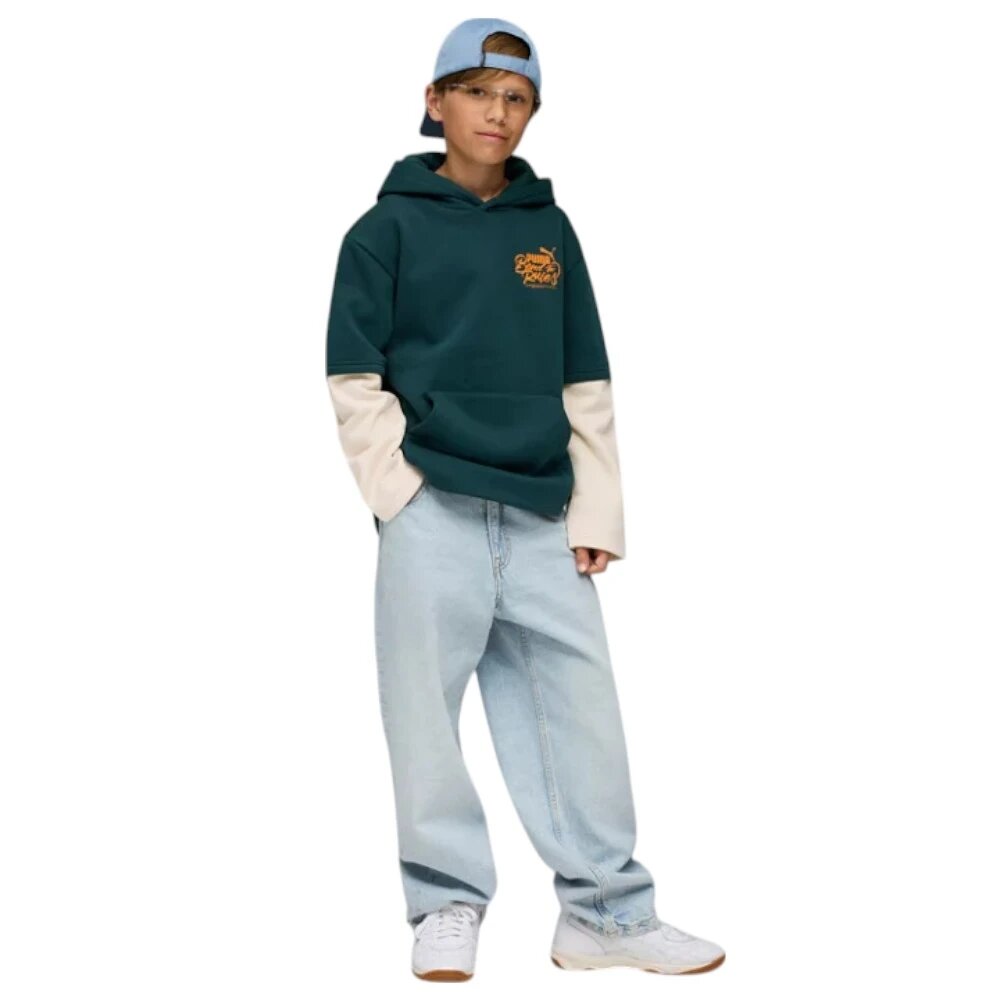 Худи PUMA, размер 164, коричневый — фото 1