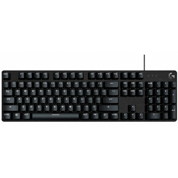 Игровая клавиатура Logitech G412 SE, механическая, 104 клавиши, USB, подсветка, черная, EN