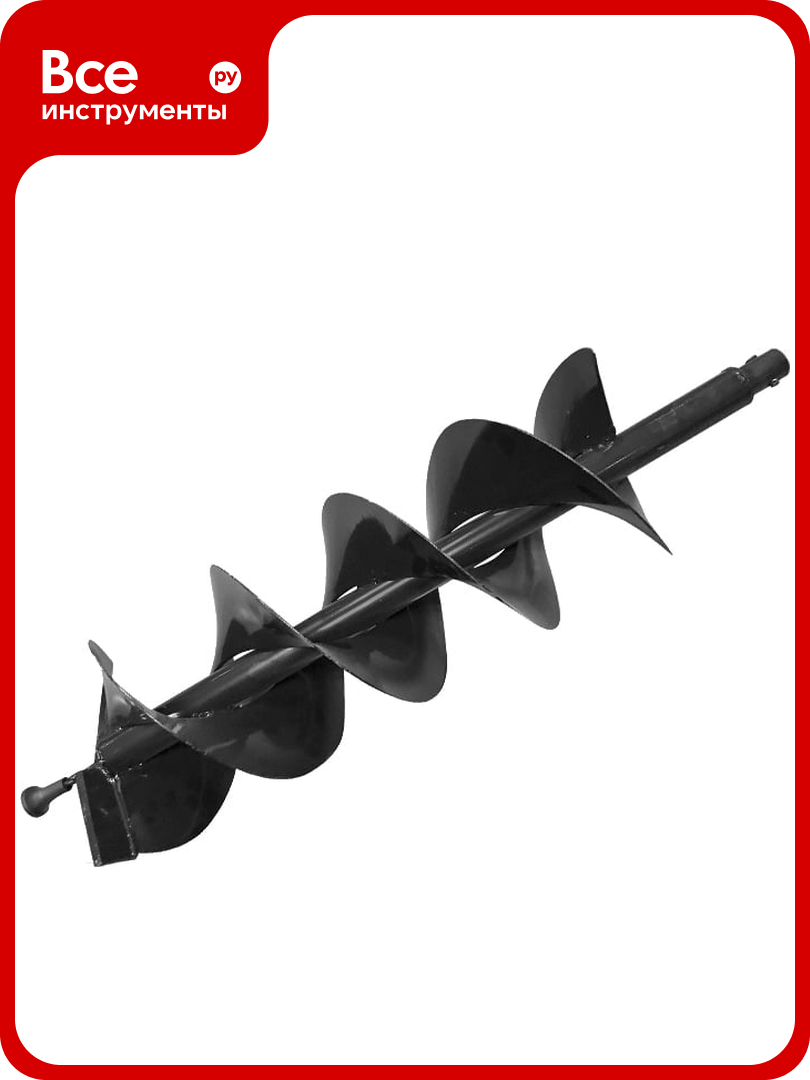 Шнек для грунта двухзаходный GDB-150/2 (20 мм; 150 мм; 80 см) CARVER 01.003.00047
