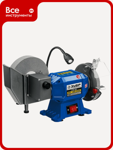 Изображение товара Заточной станок для мокрого и сухого шлифования ЗУБР d150/d200 мм ПТМ-150, металл