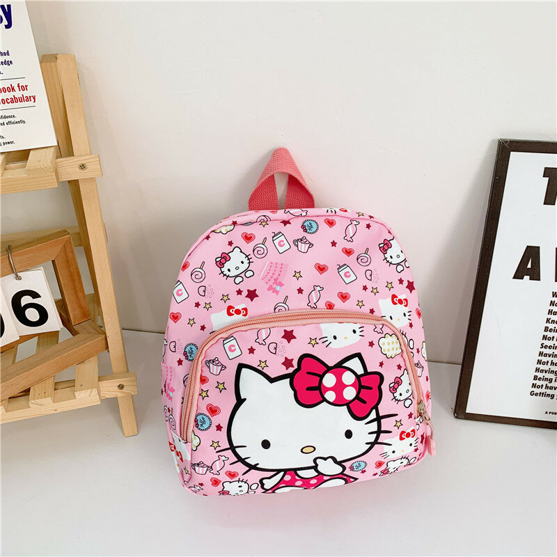 Рюкзак Hello Kitty, для детей, с принтом, зимний, школьный