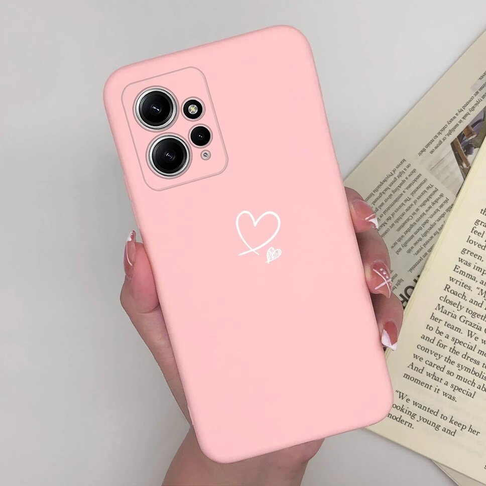 Для Xiaomi Redmi Note 12 Pro + 4G 5G Global Case Bumper Lovely Heart Мягкий чехол для телефона Xiaomi Redmi Note 12Pro 4G 5G Case Funda, MP3, Note 12 4G
