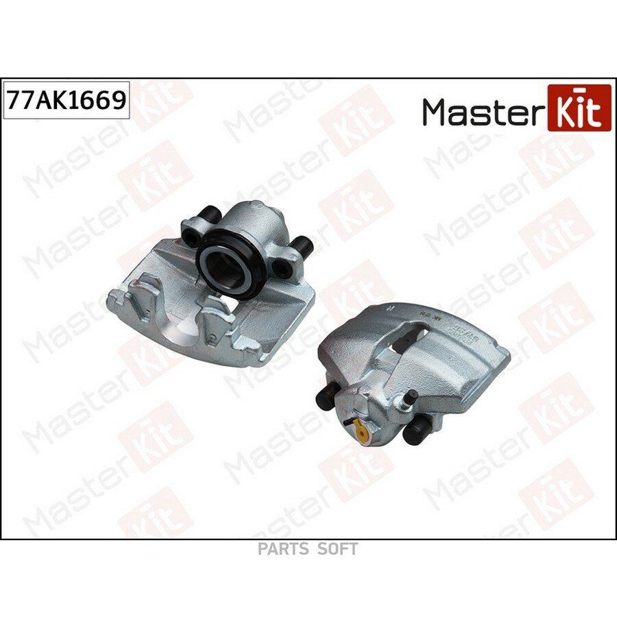 MASTERKIT 77AK1669 77AK1669 Тормозной суппорт перед. прав. Audi A1 (8X1 8XK) 2010 - 2018 Skoda FABIA II (542) 2006 - ()