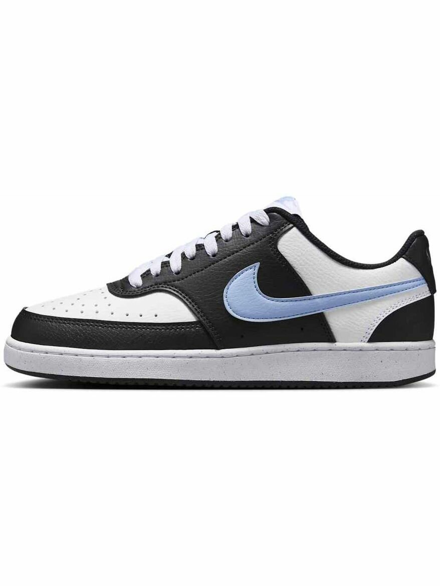 Кеды NIKE Court Vision Low Next Nature, полнота F, размер 8,5 US, черный/белый