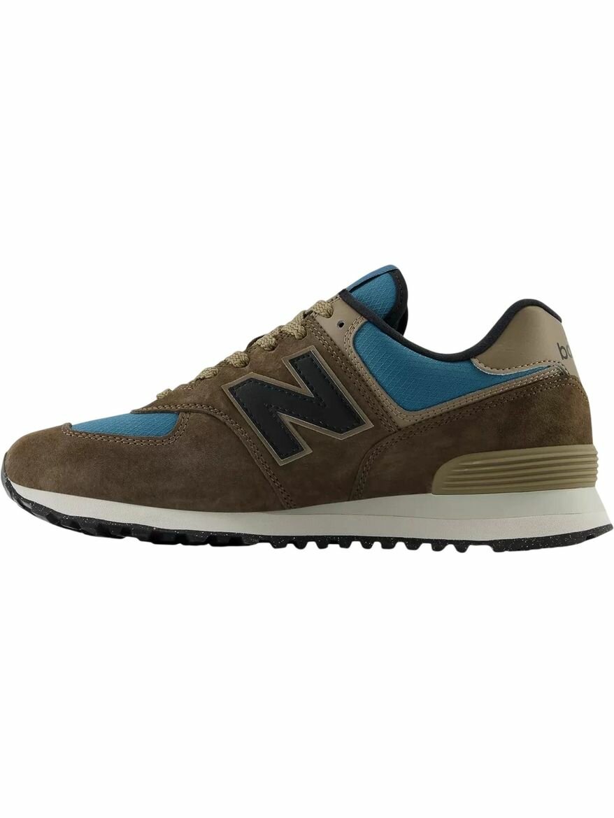 Кроссовки New Balance 574, полнота D, размер 10,5 US, коричневый — фото 1