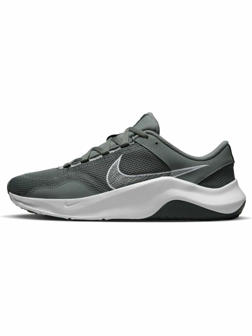 Кроссовки NIKE Legend Essential 3 Next Nature, полнота F, размер 9 US, серый/белый