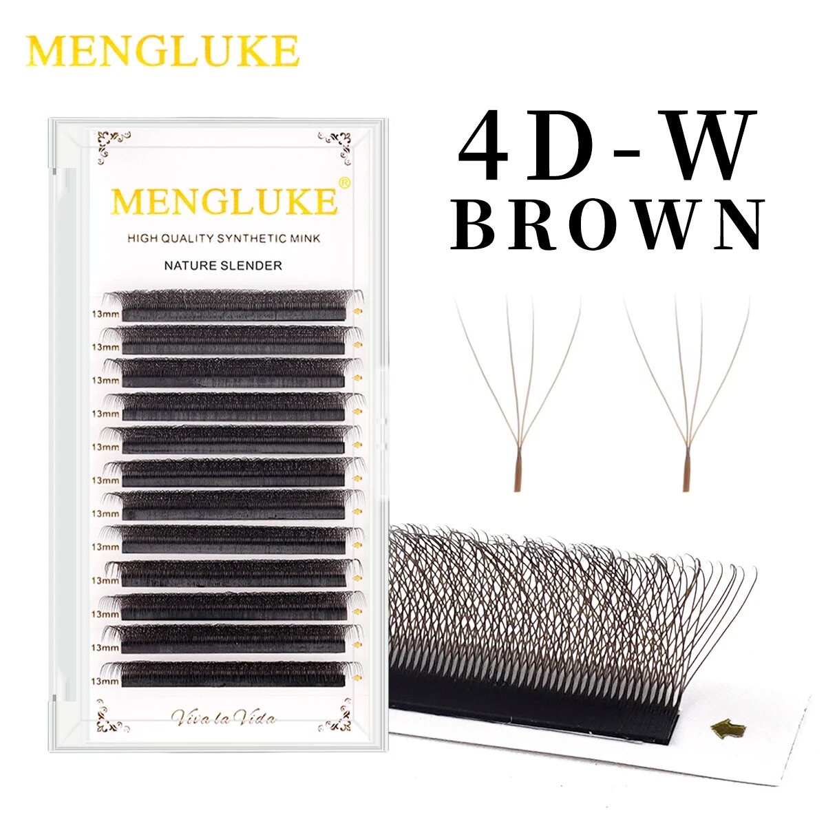 MENGLUKE ресницы C изгиб 9 мм