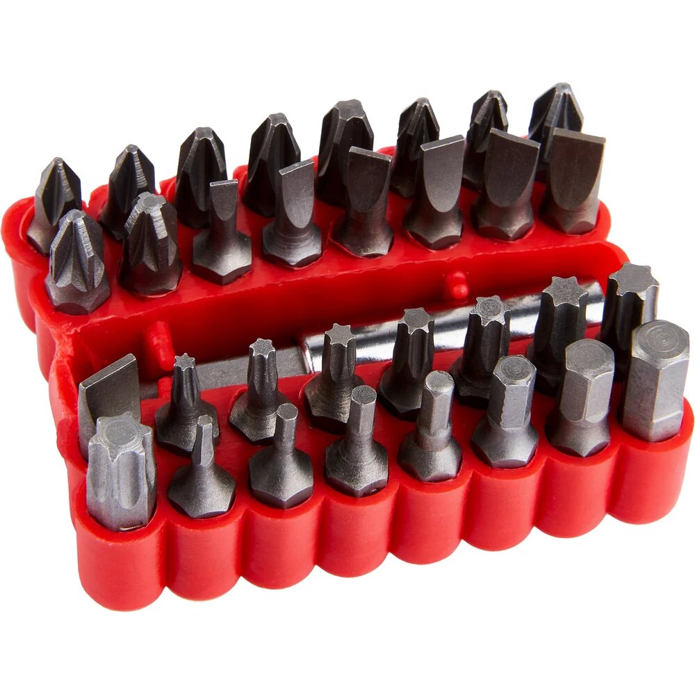 Elitech Набор кованных бит сталь Cr-V 25мм 33 предмета 1820.171200 205069