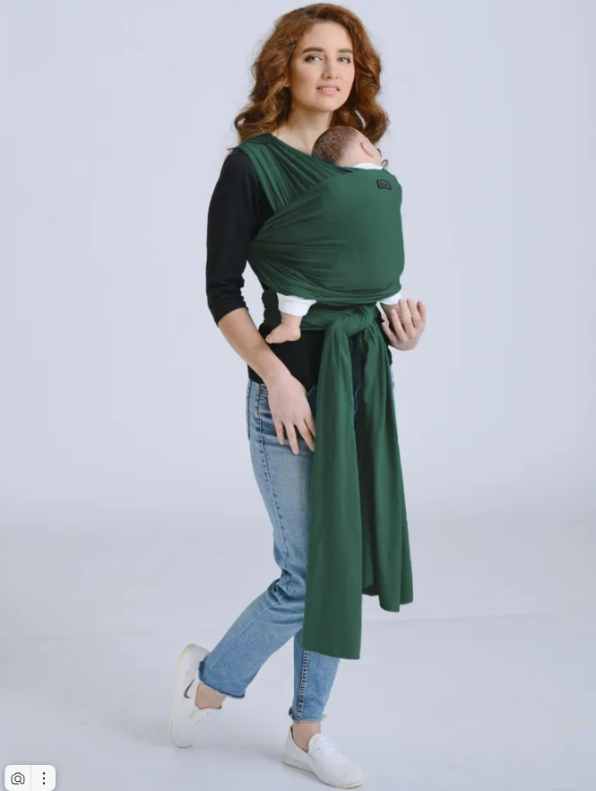 Слинг-шарф трикотажный Diva Milano Pino - 0+ с рождения (для новорожденных) как эрго-рюкзак (не кенгуру)