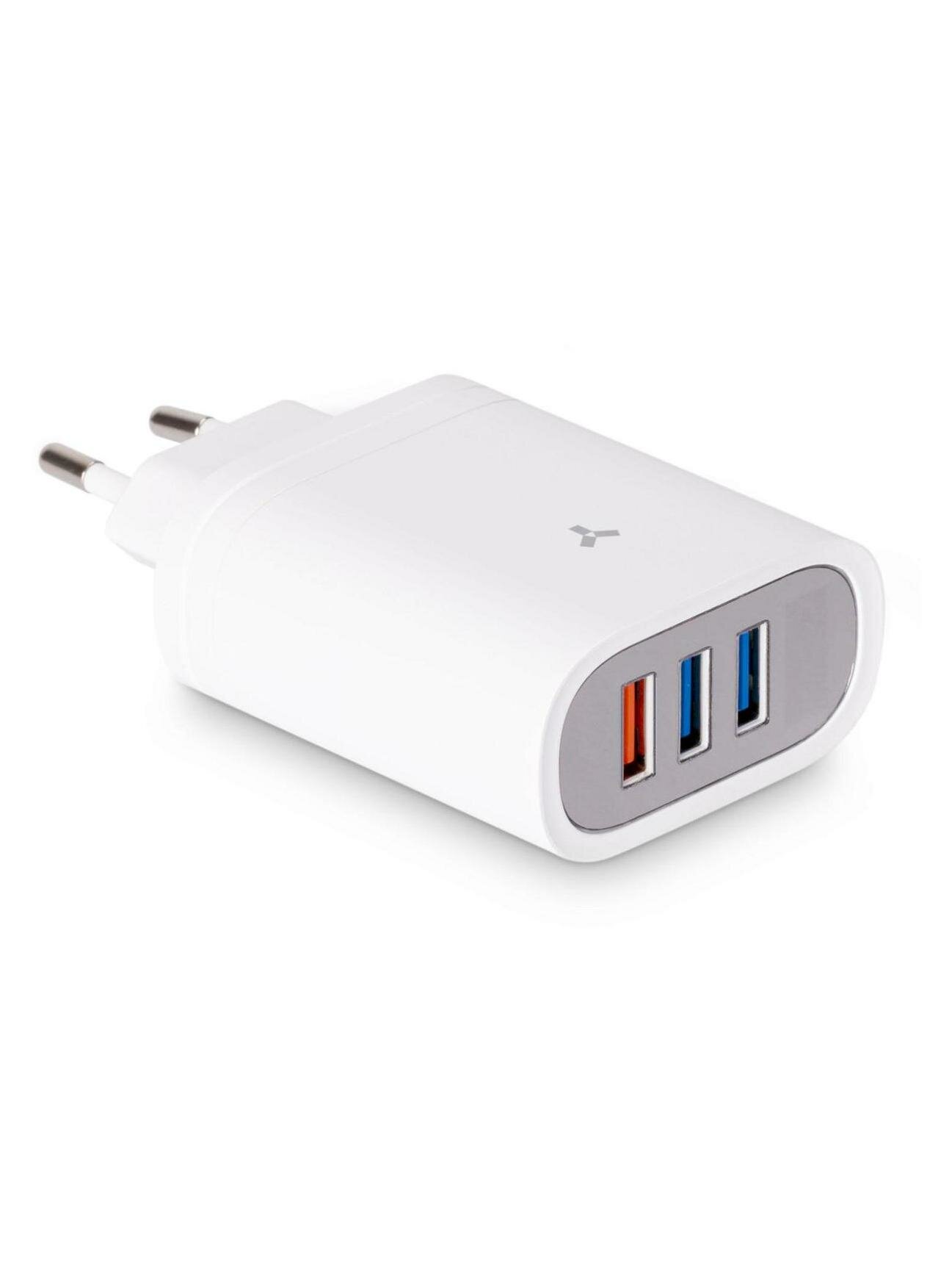Сетевое зарядное устройство Accesstyle Topaz 30W3A White — фото 1
