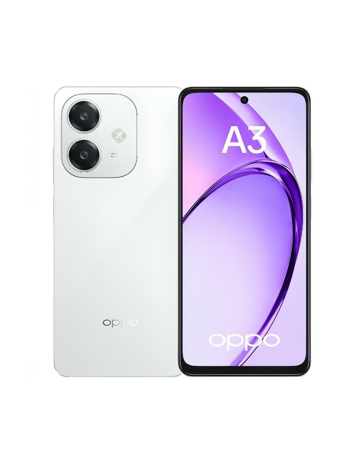 Смартфон OPPO A3 6/256GB Сияющий белый — фото 1