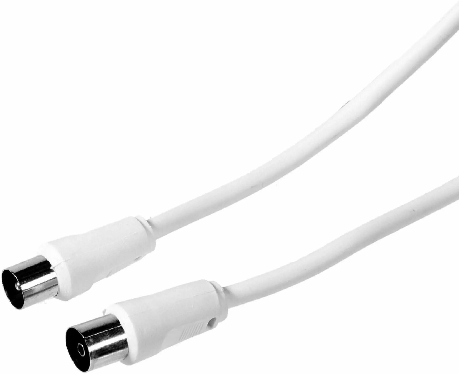 Удлинитель антенный штекер-гнездо 5 м, цвет белый — фото 1