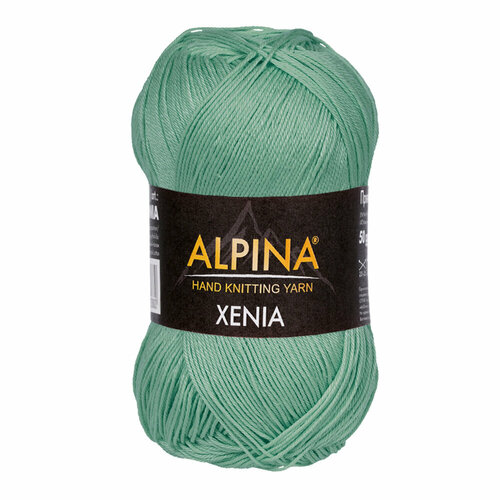 Пряжа Alpina "XENIA" 10 шт. по 50 г 100% мерсеризованный хлопок 240 м №849 серо-голубой