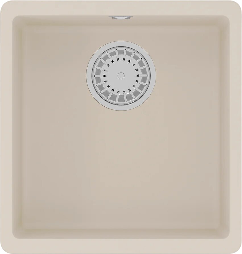 Мойка кухонная Lemark Sinara 400-U 9910066 40x42 мойка для кухни квадратная бежевая встраиваемая снизу матовая