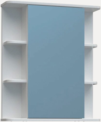 Изображение товара Зеркало-шкаф Vigo Nova 60 с боковыми полками, 60 см, белое, в современном стиле, зеркало настенное в ванную