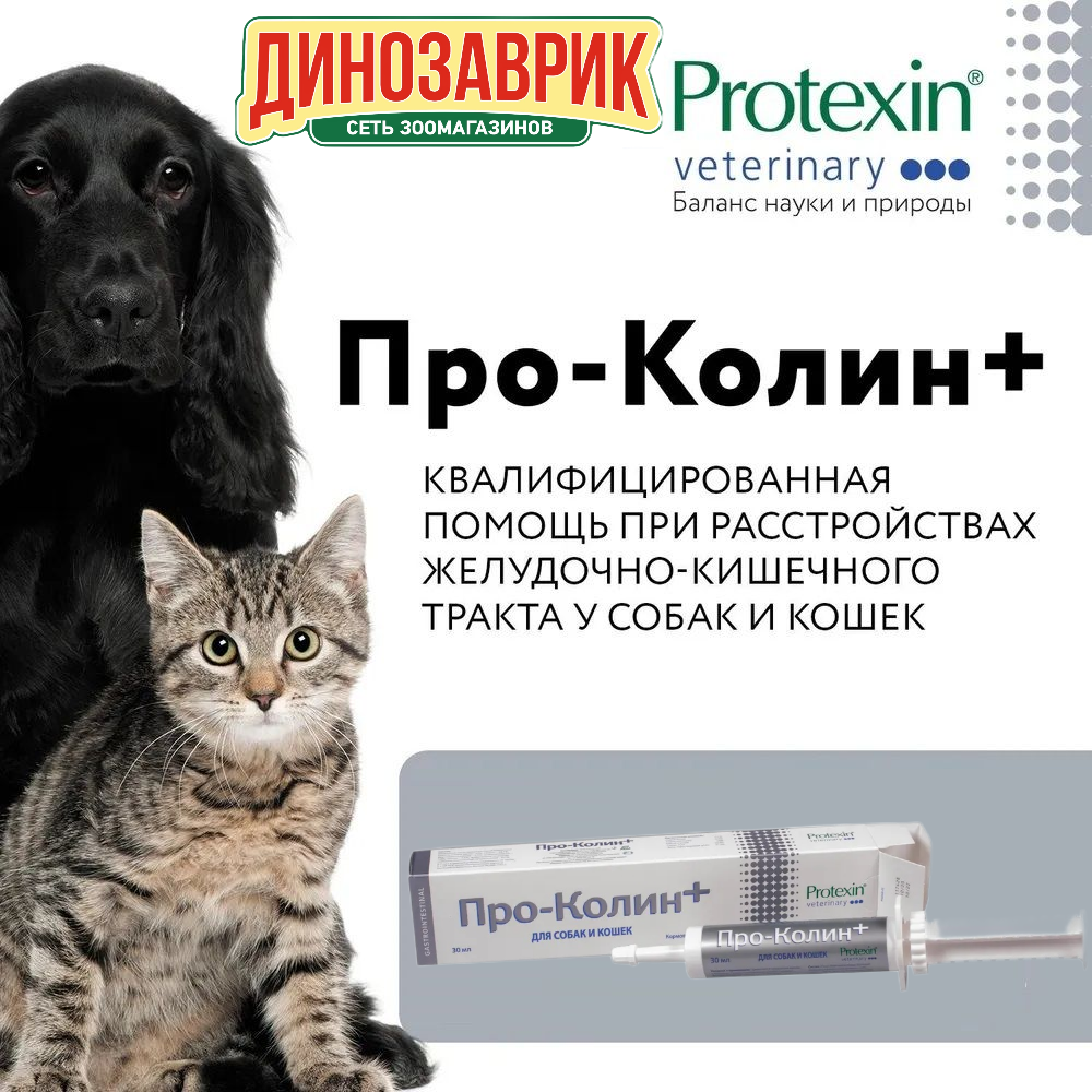Пробиотик Protexin Veterinary Проколин + для собак и кошек при расстройствах ЖКТ 30 мл