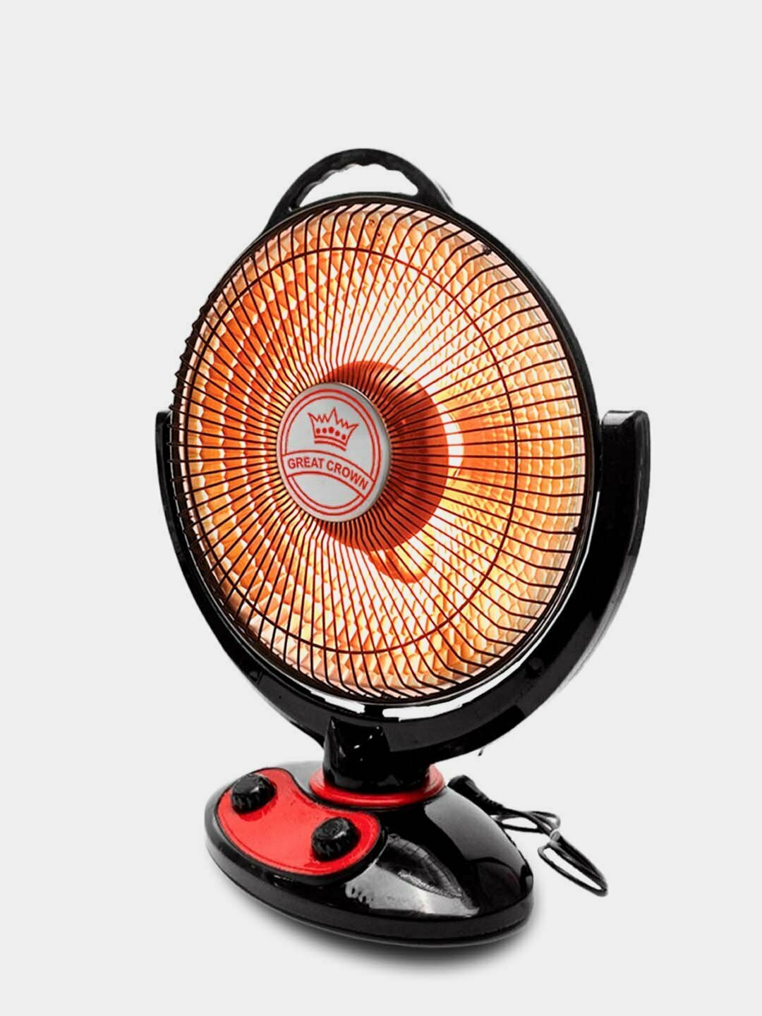 Электрический обогреватель BRANDO, обогреватель солнышко с мощностью 1000W, кварцевый