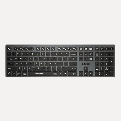 Изображение товара A4Tech Клавиатура Fstyler FBX50C серый USB беспроводная BT Radio slim Multimedia FBX50C GREY