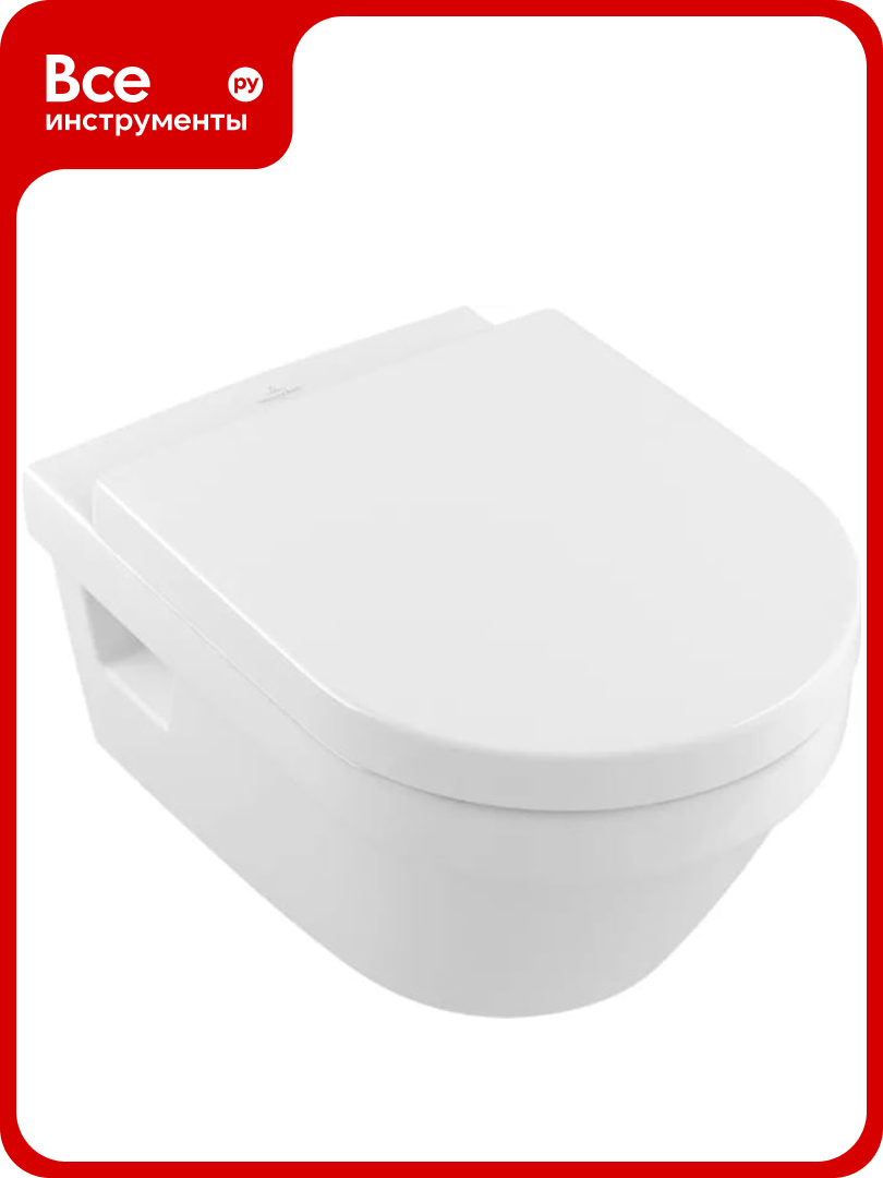 Подвесной унитаз VILLEROY & BOCH OMNIA ARCHITECTURA 370x530 мм. 5684 R001 00000040401